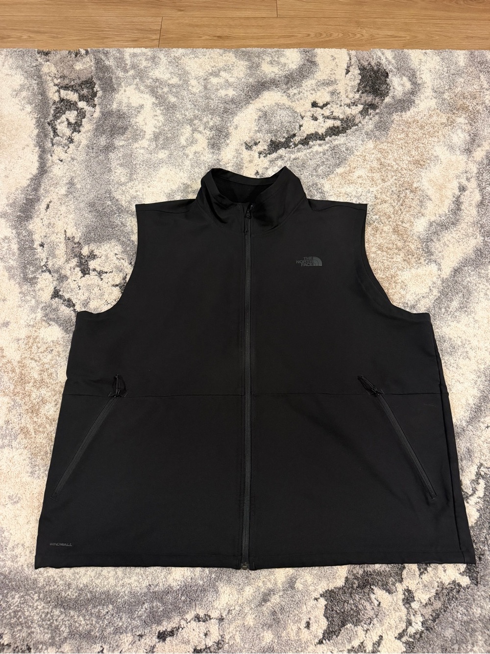The North Face Black Men's Softshell Vest with Zip Pockets 3XL
